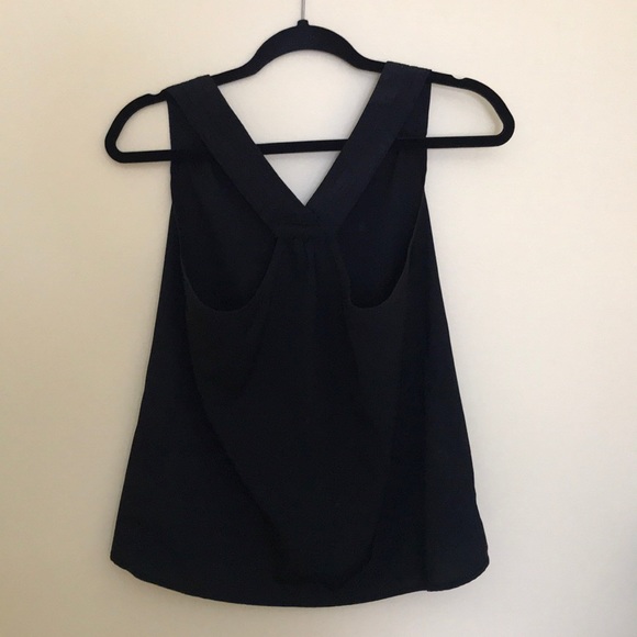 Black Satiny Material Tank - Picture 2 of 2